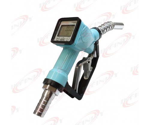   Trubine Mechanical Gas Diesel Digital Fuel Nozzle w/Accuracy LCD Reading Meter 